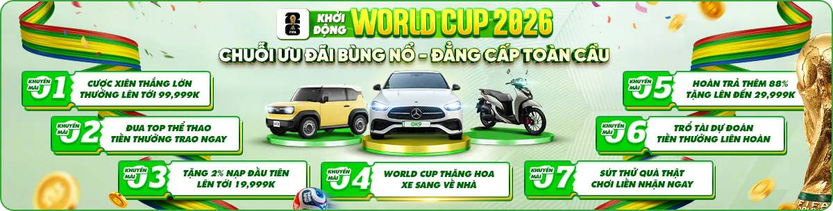sự kiện OK9 khuyến mãi fifa world cup 2026